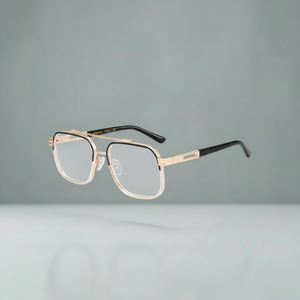 Blue Light Glasses for Men | AlloyEdge Dual-Bridge | 90%+
