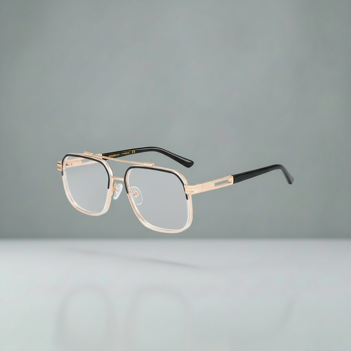 Blue Light Filter Glasses | AlloyEdge Dual-Bridge | 90%+