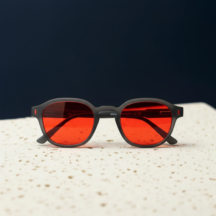 Red Lens Blue Light Glasses | AceFrame Acetate | 100%