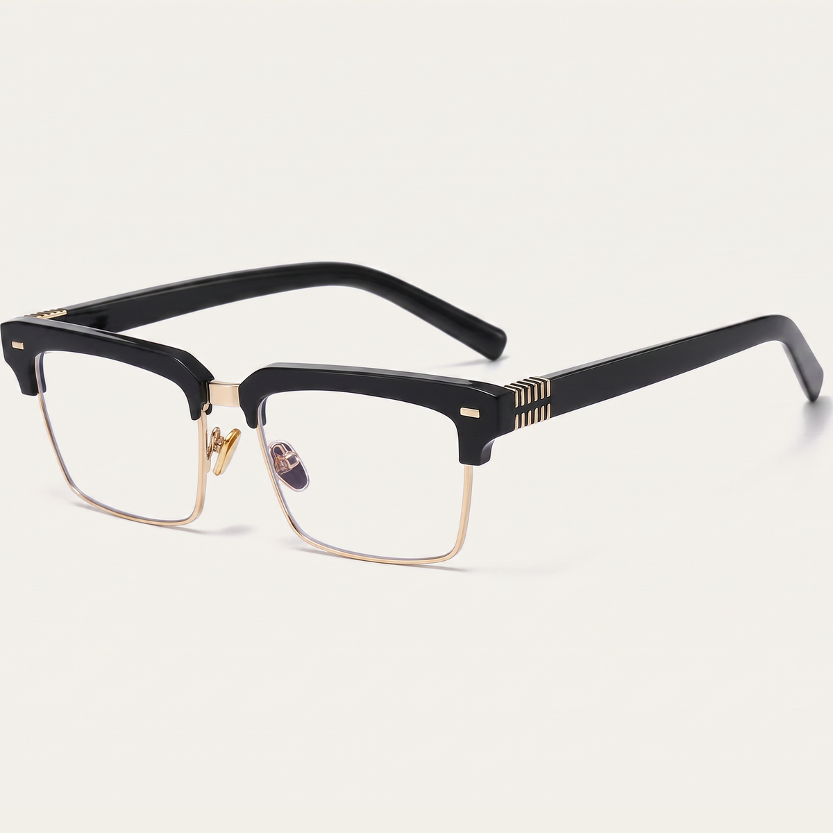Men's Blue Light Glasses | SquarEdge Half-Frame | 90%+