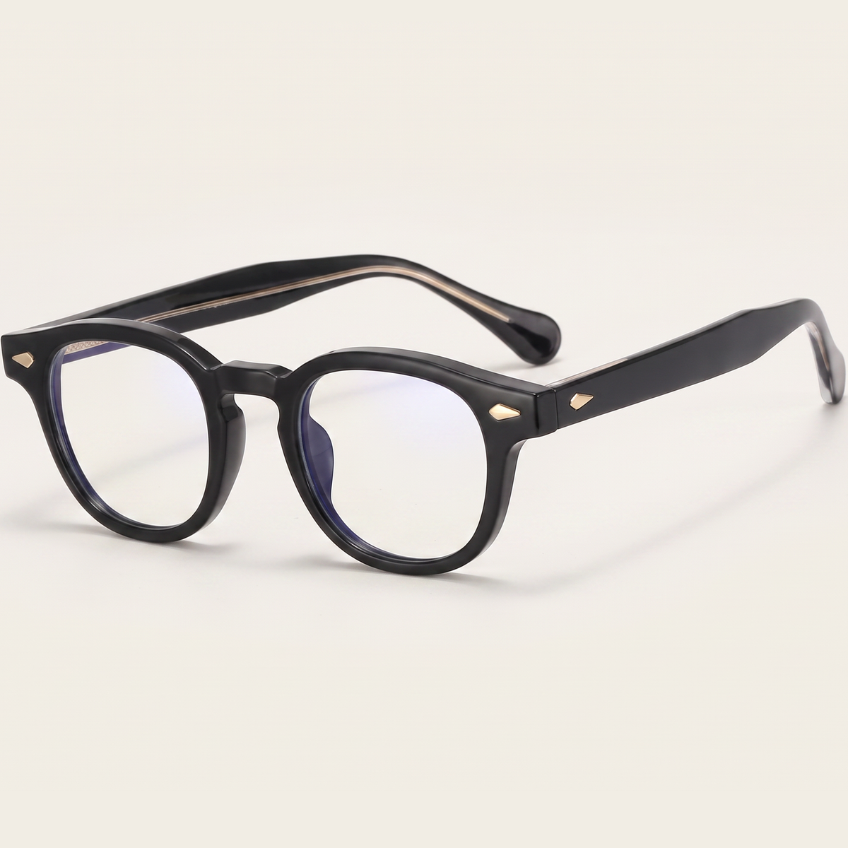 Black Blue Light Glasses | AceSquare Acetate | 90%+