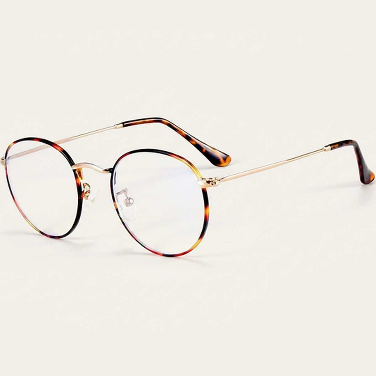 Round Blue Light Glasses | ClearRound Steel | 90%+