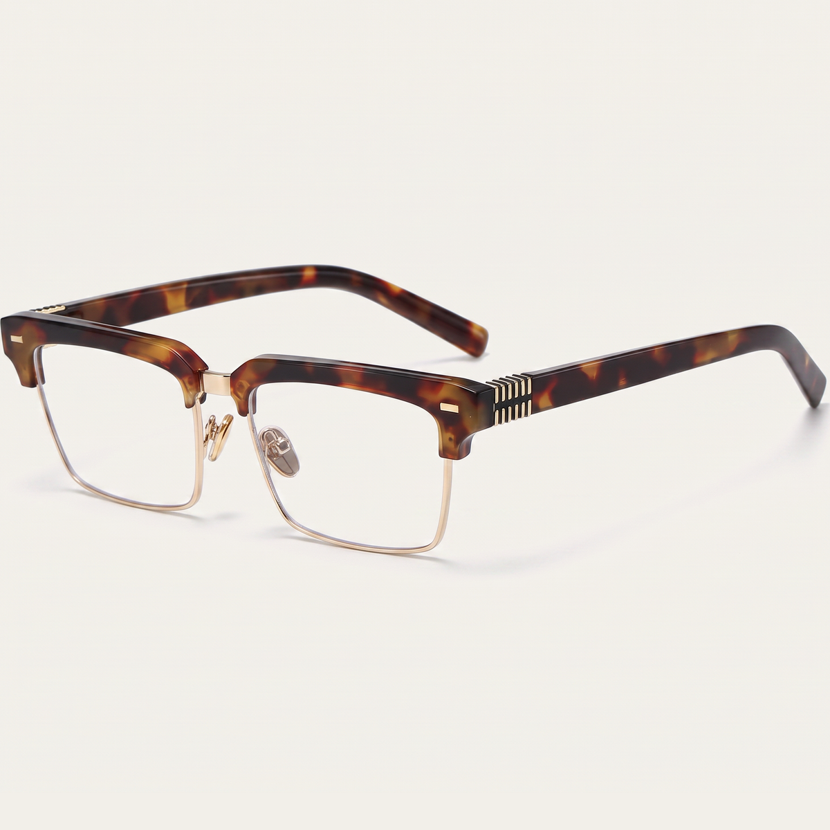 Men's Blue Light Glasses | SquarEdge Half-Frame | 90%+