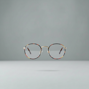 Round Blue Light Glasses | ClearRound Steel 14.3g | 90%+