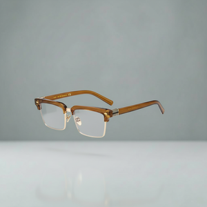 Blue Light Glasses Men Startup | SquarEdge Half-Frame | 90%+