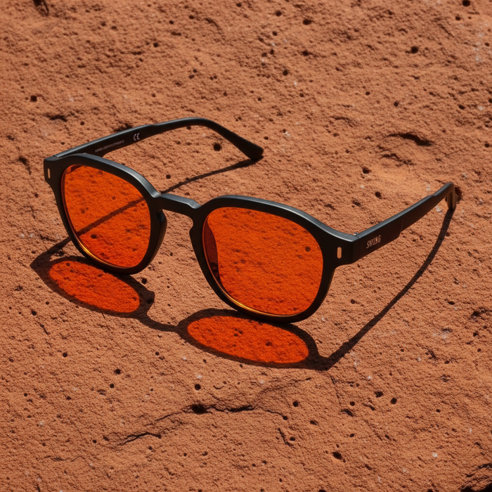 Orange Blue Light Glasses | AceFrame Acetate | 99.5%