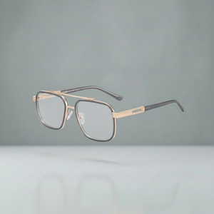 Blue Light Glasses for Men | AlloyEdge Dual-Bridge | 90%+