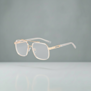 Blue Light Glasses for Men | AlloyEdge Dual-Bridge | 90%+
