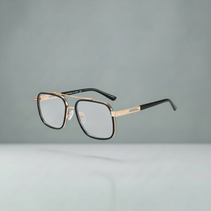 Blue Light Glasses for Men | AlloyEdge Dual-Bridge | 90%+