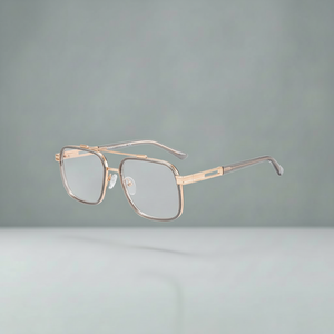 Blue Light Glasses for Men | AlloyEdge Dual-Bridge | 90%+