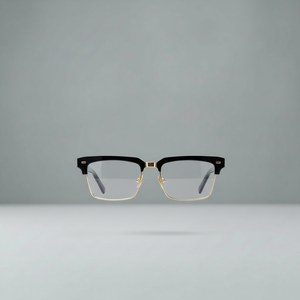 Blue Light Glasses Men Startup | SquarEdge Half-Frame | 90%+