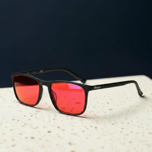 Gaming Glasses Red Lens | ShieldX TR-90 | 100% Blocking