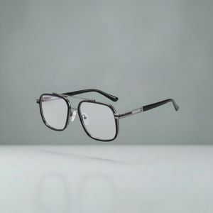 Blue Light Glasses for Men | AlloyEdge Dual-Bridge | 90%+